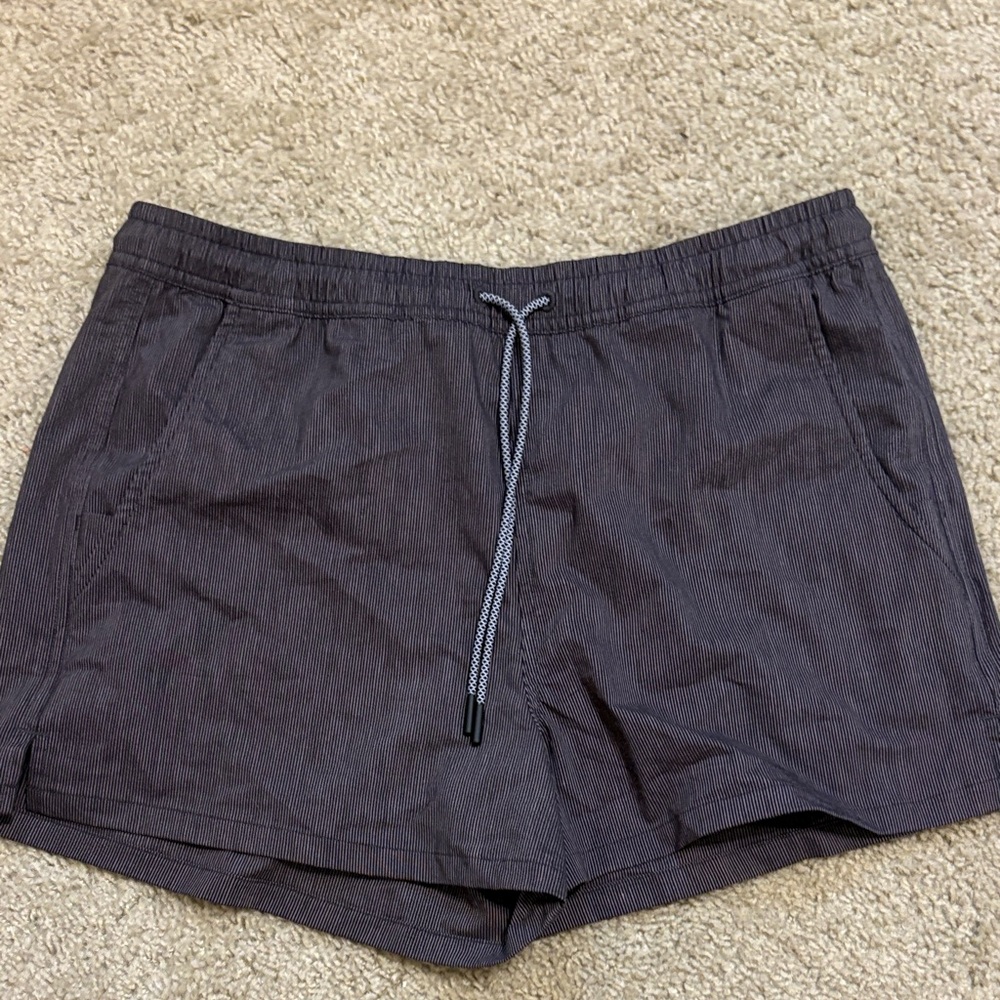 Athleta Striped Gray Board Shorts